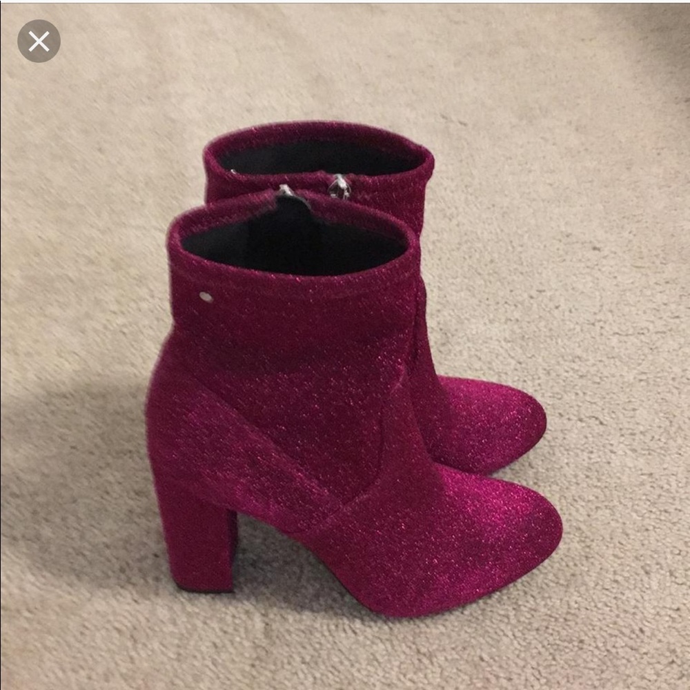 Sam Edelman hot pink sock boots